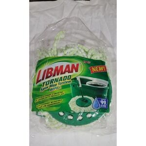1 Libman Tornado Spin Mop System Refill Deep Cleaning Safe On Hardwood